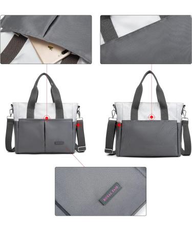 ROYAL FAIR Nappy Changing Bag for Mom and Dad - Portable Messenger Tote with Pram Clips - Grey Small - Buy Online on GoSupps.com