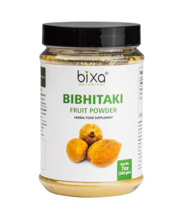 bixa BOTANICAL Bibhitaki Powder | Terminalia Belerica | Baheda Ayurvedic Herbal Supplement | 200 Grams / 7 OZ | Gluten Free, Non-GMO, Steam Treated, Vegan, 100% Pure 7 Ounce (Pack of 1)