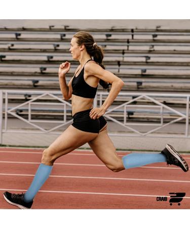 Buy 5 Pairs L/XL Graduated Compression Socks 15-20 mmHg for Men & Women - Knee High All Day Support - Buy Online on GoSupps.com