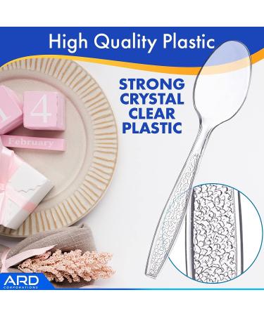 Ard Wholesale 100 Count Clear Extra Strong Spoons Cutlery Box - Heavy Duty and Durable - Buy Online on GoSupps.com