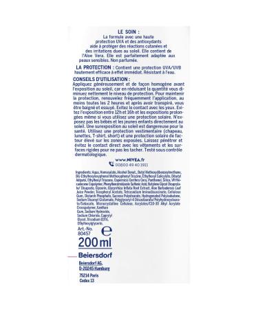 Nivea Sun Milk Sensitive Protection | Immediate Relief & SPF Care for All Skin Types - Shop Now! - Buy Online on GoSupps.com