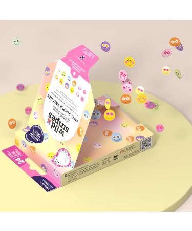 Wild Stripes - Anti-Pimple Patches Smile Stop - Patchs color s avec hydrokollo de et huile d arbre th pour soin rapide et efficace - Anti boutons et points noirs - Peau impure - 24 pcs Huile d'arbre th 24 unit (Lot de 1) - Buy Online on GoSupps.com