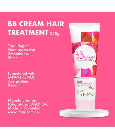 Shop L MAR BB Cream Hair Treatment - Anti-Aging Hydrating Frizz Control & Color Protection | Paraben & Salt Free - 8.8 oz - Buy Online on GoSupps.com