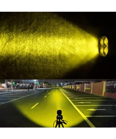 Yellow 3-Inch 40w LED Pods Fog Light Bar for Off-Road Truck Boat ATV UTV 4X4WD - Pair of 80w Amber Spot Lights - Buy Online on GoSupps.com