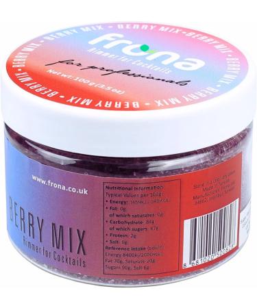 Frona Rimming Powder 100g - Perfect As Cocktail Glass Rimming Powder I Culinary Decorations (Berry Mix) - Buy Online on GoSupps.com
