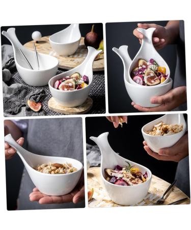 Alipis Sauce Dish Food Tray Jewelry Tray Tea Creamer Pitcher Fruit Tray Dip Bowls Sauce Bowl re-usable 17.00X11.00X6.00CM White - Buy Online on GoSupps.com