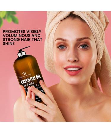 Botanic Hearth Essential Oil Shampoo & Conditioner Set - Sulfate Free, Hair Growth, Color Safe, All Hair Types - 16 fl oz - Buy Online on GoSupps.com