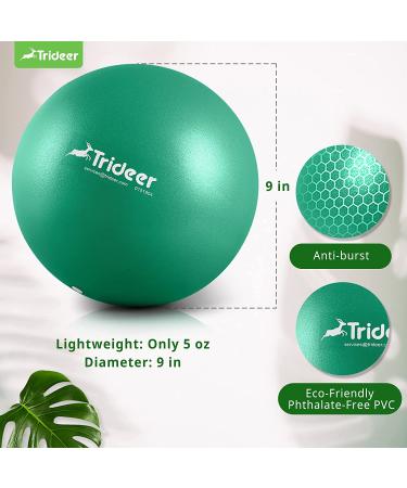 Trideer 9 Inch Pilates Ball for Physical Therapy and Core Strength - Green - Buy Online on GoSupps.com