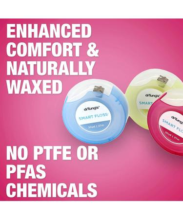 DrTung's Smart Floss - Natural Cardamom Flavored Dental Floss, PTFE & PFAS Free, Gentle on Gums, Expands & Stretches, BPA Free (Pack of 6) - Buy Online on GoSupps.com