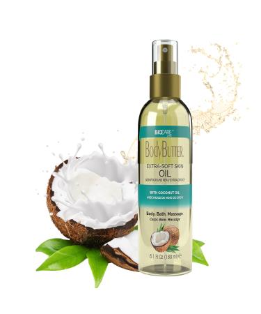 Biocare Extra-Soft Skin Body Oil with Coconut Oil - 6 oz