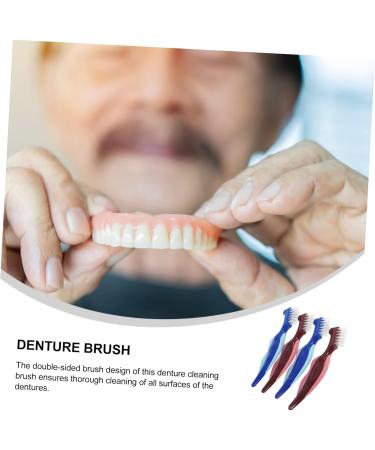 Foytoki 4-Piece Prosthesis Toothbrush Cleaning Set | Travel Brush for Braces & Retainers - International Shipping - Buy Online on GoSupps.com