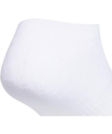 adidas Originals Unisex Adult Trefoil No Show Socks (6-Pack) - White/Black - Size Medium - Buy Online on GoSupps.com