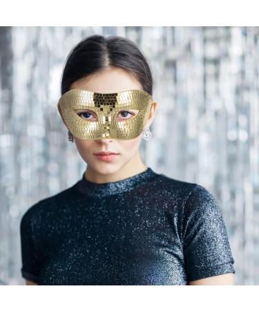 Alipis Disco Ball Glitter Mask | Shiny Music Half Face Mask for Halloween & Carnival | Cool Masquerade Accessory - Buy Online on GoSupps.com