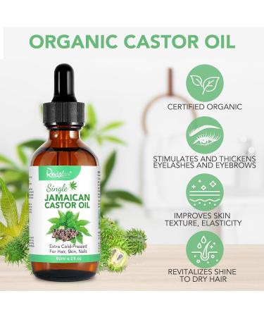 Jamaican Black Castor Oil 60ml - Organic Massage Oil for Hair Growth Body Care & Eyelash Nourishment - International Shipping Available - Buy Online on GoSupps.com