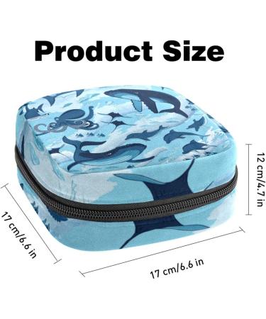 Naval Sky Women's Binding-Ups | Large Menstrual Cup with Ocean Motif | Dolphin Shark Octopus | Zippered Storage Bag & Period Inserts | Eco-Friendly & Multicolored - Buy Online on GoSupps.com