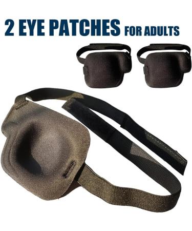 Medical Eye Patches for Adults - 3D Adjustable Blackout Sponge Eye Mask for Lazy Eye (Right Eye - Buy Online on GoSupps.com