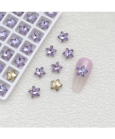 FEIlei 10 Pcs Heart Nail Charms Pointed Back Nail Art Charms Butterfly Nail Rhinestones - Buy Online on GoSupps.com