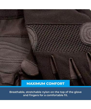 Rock-N-Rescue Rope Master Gloves V2 - Lightweight, Breathable, Stretchable Nylon with Leather Palms - Large - Buy Online on GoSupps.com
