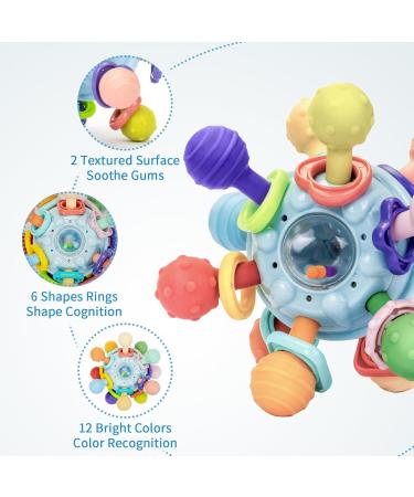 Accevo Bite Ring - Soft Silicone Baby Toy for 3+ Months | Teething Aid & Gripping Gift for Babies 6 Months+ - Buy Online on GoSupps.com