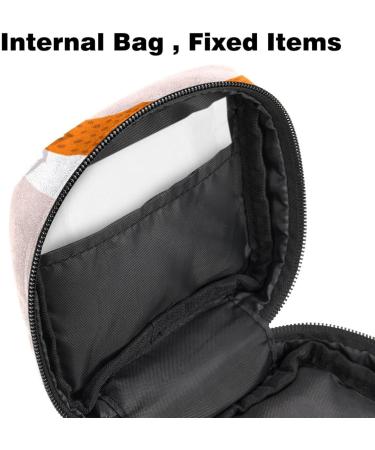Sweet Women's Autumn Fox Binding-Up Bag | Large Menstrual Cup Pocket & Zipper | Perfect for Periods Panty Liners & Tampons - Multicolored - Buy Online on GoSupps.com