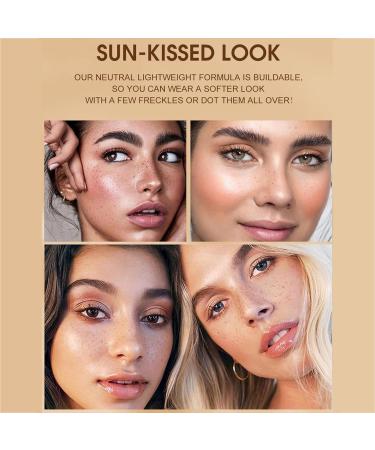 Waterproof Freckle Pen | Natural Lifelike Fake Freckles Makeup Tool - Durable & Long-lasting (Natural Coffee) - Buy Online on GoSupps.com