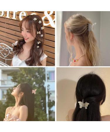 Niceneeded 9-Piece Butterfly Flower Hair Clips - French Design Leopard Pattern & Daisy Pony Clips - Buy Online on GoSupps.com