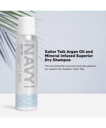Navy Sailor Talk Argan Oil & Mineral Infused Dry Shampoo - 3.25 fl oz - Buy Online on GoSupps.com
