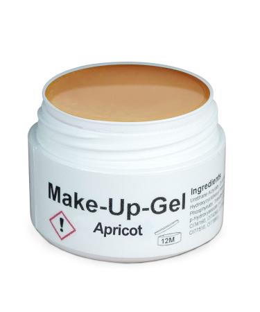 GS-Nails UV Make-up Gel camouflage for nail art & nail design-50 ml hardening cover gel-self-smoothing nail gel-apricot 50 ml (1 Pack) apricot