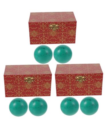 Beaupretty 6 Stk turquoise handball turquoise -colored balls for bowls massage balls for exercises handballs for healthcare medical massage balls Fitness leisure ball jewel H lzern