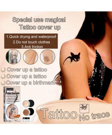 Waterproof Tattoo Cover Up Makeup for Scars, Dark Spots, Vitiligo - Professional Body Concealer Set - Buy Online on GoSupps.com