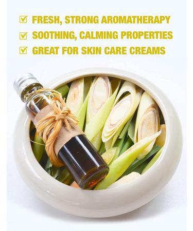 Ethereal Nature Lemongrass Essential Oil 30ml (1.01 fl oz) - 100% Pure - Buy Online on GoSupps.com