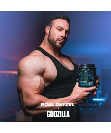 RYSE Noel Deyzel x Godzilla Pre Workout | Intense Pumps Energy & Focus | Citrulline & Beta Alanine | 400mg Total Caffeine | 40 Servings (Blue Raspberry) - Buy Online on GoSupps.com