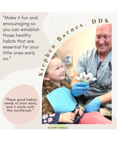 Happy Bubble Premium Soft Silicone U-Shaped Toddler Toothbrush - Pink | 360 Kids Toothbrush w/ Extra Detachable Head - Buy Online on GoSupps.com