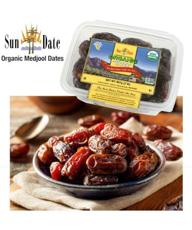2 x 907g Medjool Dates Gourmet California Jumbo Size Medjoul SunDate Khajoor Grade A | Best Dates Under the Sun | Pure Organic | Pack of 2 | Sold by Essential Products - Buy Online on GoSupps.com