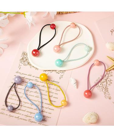14 Pcs Colorful Double Ball Ponytail Holders for Kids & Women - Cute Circle Bubble Hair Bands for Baby Girls - Elastic Rubber Hair Ties (Classic Style) - Buy Online on GoSupps.com