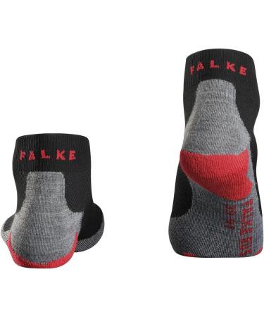 Falke Men RU5 Short Running Socks - Ultra-Light Cooling Vegan Rapid-Drying & Breathable - Size 44 Black (3010) | Premium Jogging & Sports Gear - Buy Online on GoSupps.com