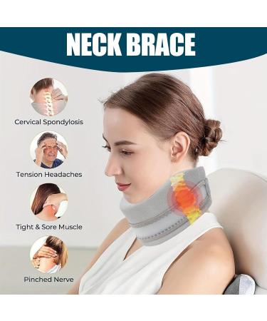Buy Adjustable Neck Bandage for Sleeping | Soft Cervical Support for Men & Women | Relieve Neck & Spine Pressure - Buy Online on GoSupps.com