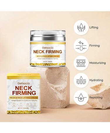 Neck Firming Cream - Anti-Aging Moisturizer with Retinol Collagen & Hyaluronic Acid for Instant Lift & Hydration - Best Wrinkle Cream for Women - Buy Online on GoSupps.com