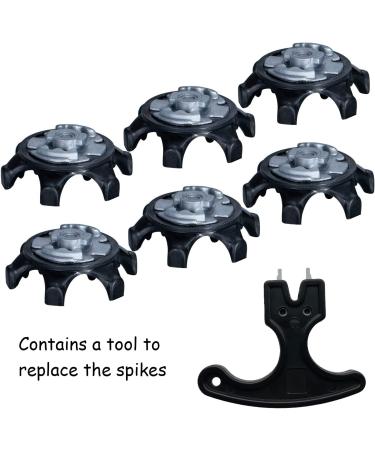 Gusnilo Golf Shoes Black Soft Spikes 21Pcs - Easy Replacement Anti-Skid Cleats - Buy Online on GoSupps.com