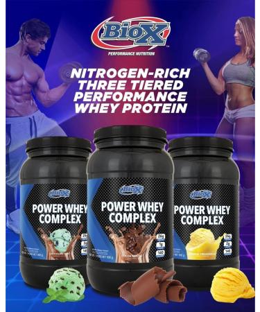 Buy BioX Power Whey Complex - 25-27g Protein 100% Pure Whey Rocky Road Flavor - 2lbs - International Shipping Available - Buy Online on GoSupps.com