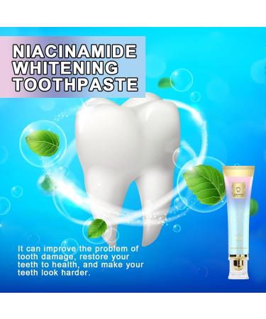 Shantou Yingji Niacinamide Whitening Toothpaste Pack of 2 Removes Stains and Tartar Gum Care Fresh Breathing Whitening Toothpaste Pack of 2 x 100g Toothpaste 1 - Buy Online on GoSupps.com