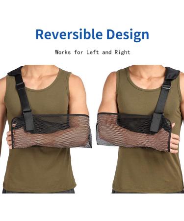 Mesh Arm Sling Shoulder Immobilizer with Thumb Support - Lightweight & Breathable - Buy Online on GoSupps.com