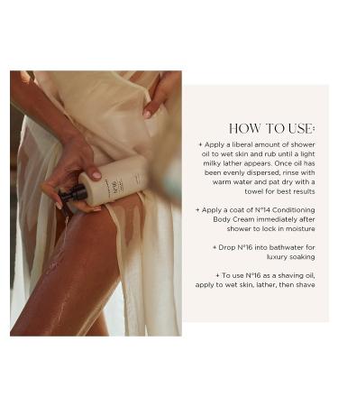 Lux Unfiltered N 16 Opulent Shower Oil in Tuberose - Hydrating Full Body Cleanser - Gluten Free, Cruelty Free, Vegan - For Men & Women - Buy Online on GoSupps.com