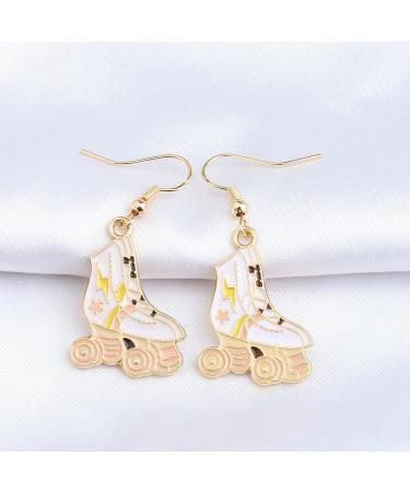 FUSTMW Roller Skater Gifts - Necklace, Pendant, Earrings | Roller Skating Jewelry for Skate Lovers - Buy Online on GoSupps.com