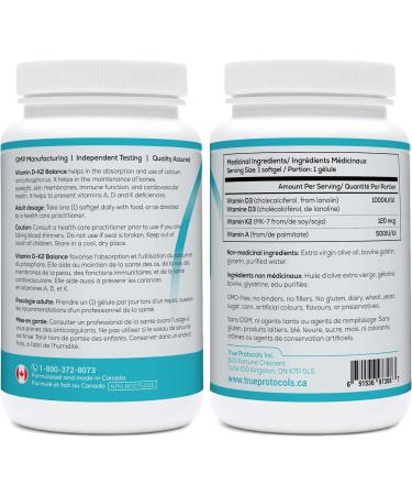 TRUE PROTOCOLS - Muscle Protocol (2 items) - Magnesium Balance & Vitamin D-K2 Balance - Bioavailable Capsules for Optimal Muscle Function Bone Health Stress Relief and Sleep - 100% Non-GMO Supplements - Buy Online on GoSupps.com