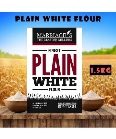 Marriages Flour Pick N Mix | Choose From 5 Flavours | Strong White Bread Plain-White Self Raising-White Strong-Stoneground Moulsham-Strong Malted - Pack of 4 - Buy Online on GoSupps.com