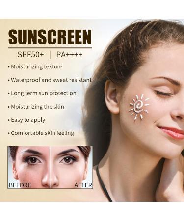 Premium Korean Relief Sun Rice+ & Organic Sunscreen SPF50+ | PA++++ UV Defense for All Skin Types (50ml - Buy Online on GoSupps.com