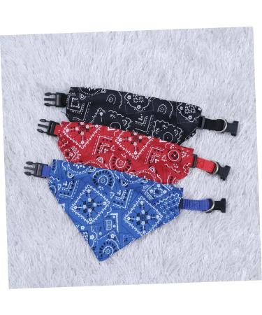 FRCOLOR 3pcs Puppy Collars Towel Bibs Pet Bandana Collar Pet Collar Scarf Accessories Necklace Small Dog L As Shown - Buy Online on GoSupps.com