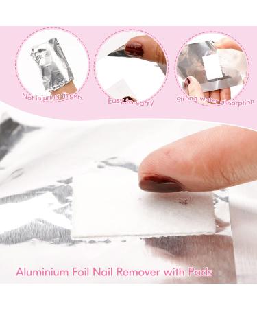 G2PLUS Gel Nail Remover Foils - 100PCS Nail Foil Removal Wraps - Silver - Buy Online on GoSupps.com
