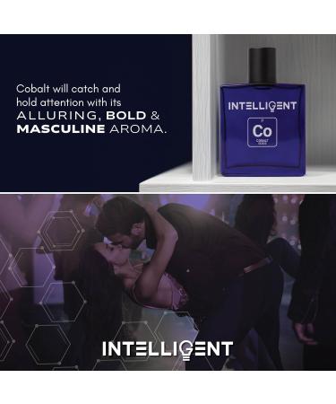 Intelligent Cobalt | Enticing Intoxicating Fierce | Extrait de Parfum for Men | 3.4 Fl Oz (100 mL) - Buy Online on GoSupps.com